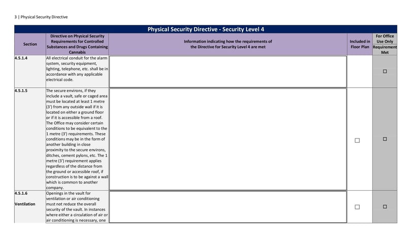 Large thumbnail of Physical Security Directive Security Level 4 - Mar 2019