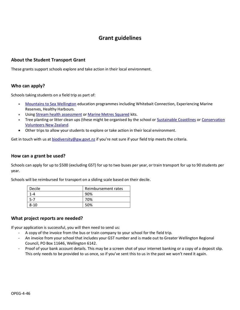 Large thumbnail of Student Transport Grant Application - Feb 2020