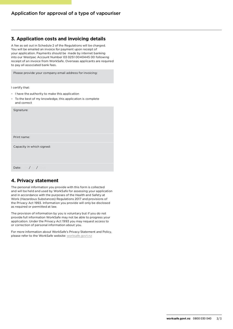 Large thumbnail of Application for Approval of a Type of Vapouriser - Sep 2019