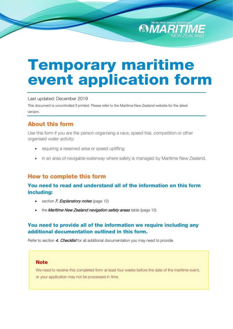 Large thumbnail of Maritime Event Application Form - Dec 2019