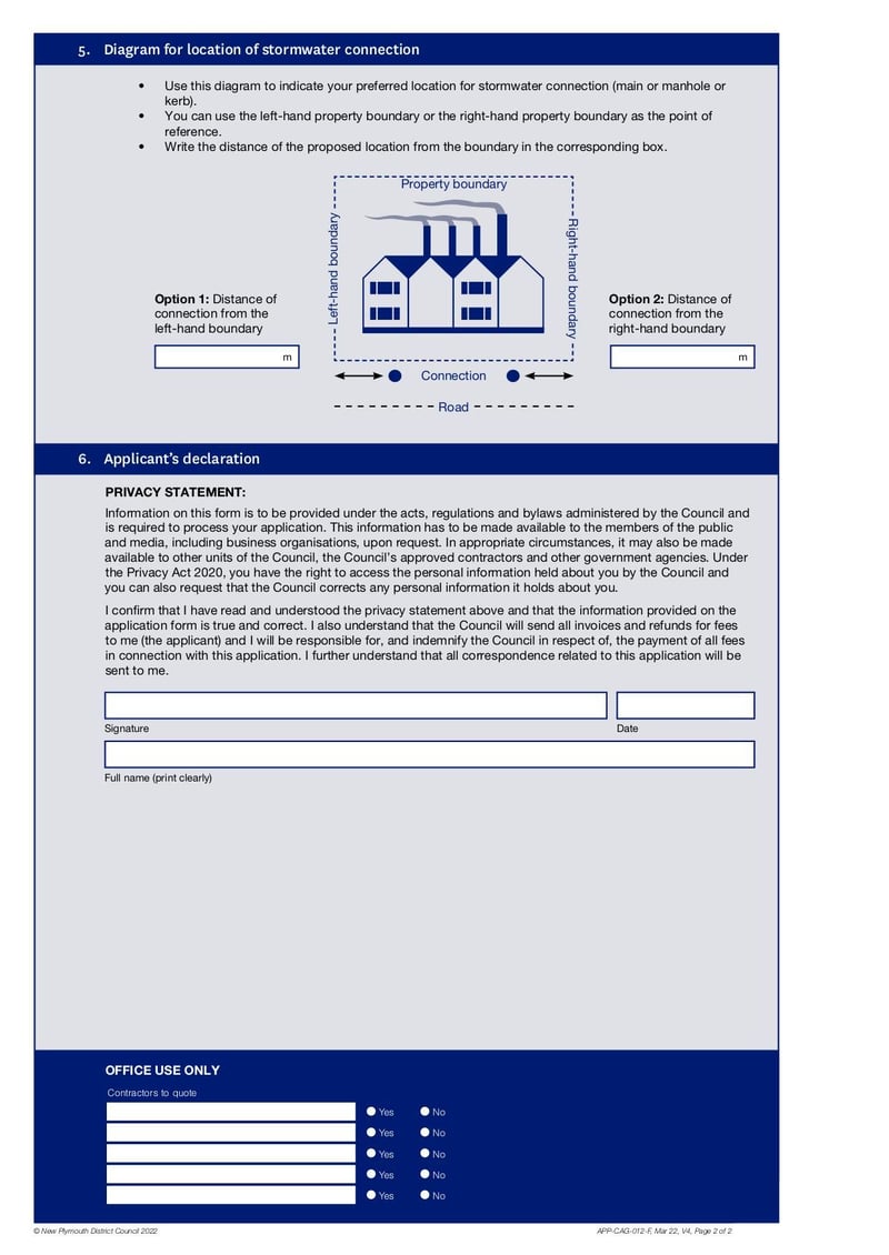 Large thumbnail of Form Stormwater Connection Disconnection - Mar 2022