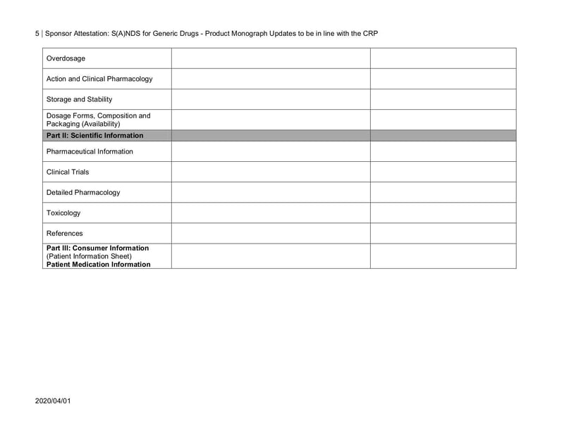 Large thumbnail of Sponsor Attestation S(A)NDS for Generic Drugs - Apr 2020
