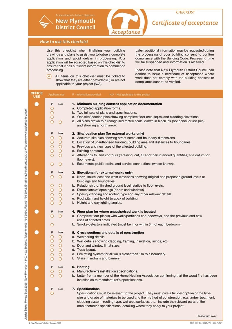 Large thumbnail of Application for Certificate of Acceptance - Dec 2020