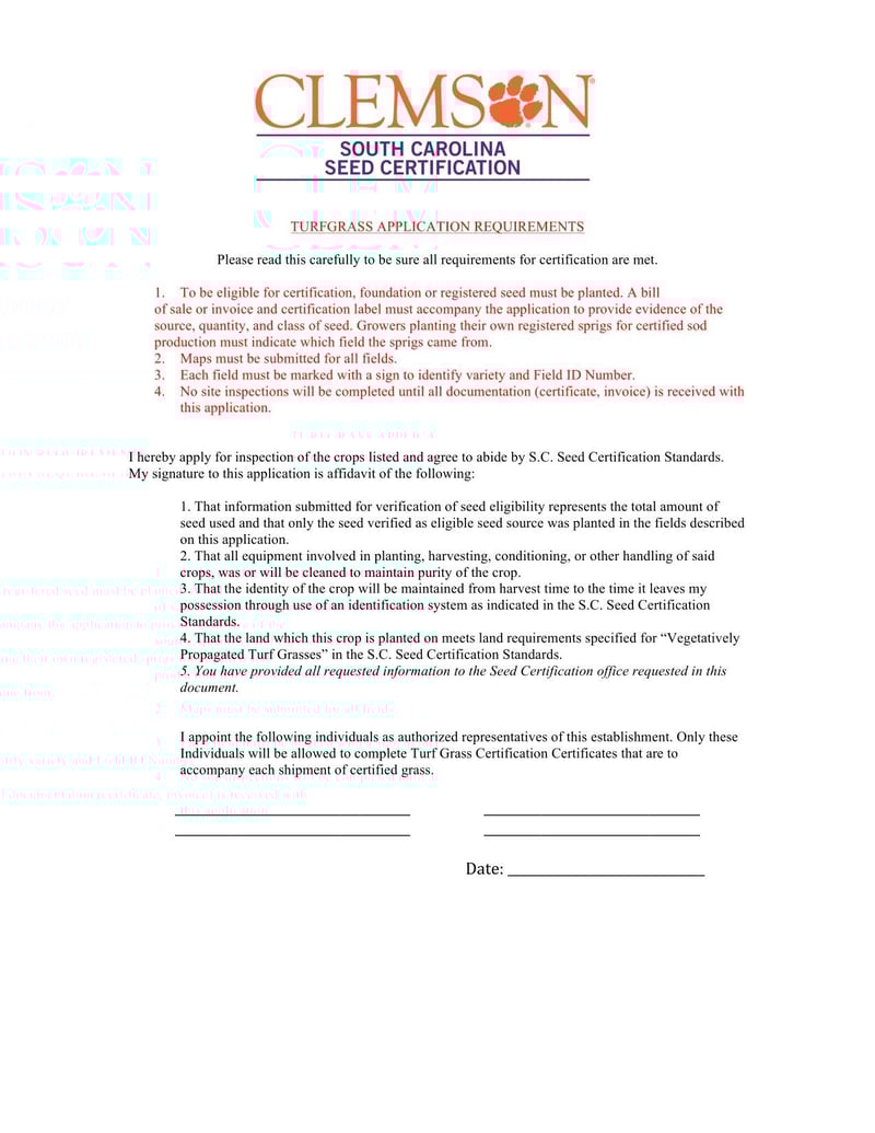 Large thumbnail of South Carolina Turfgrass Application Requirements