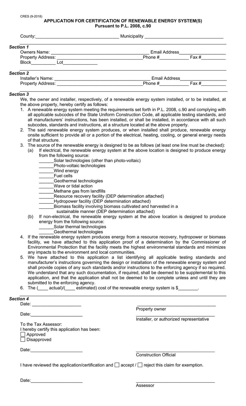 Large thumbnail of Form CRES