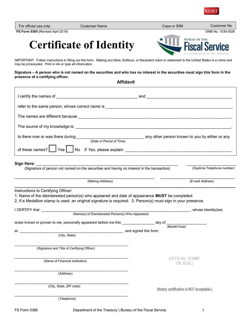 Large thumbnail of FS Form 0385 - Feb 2022