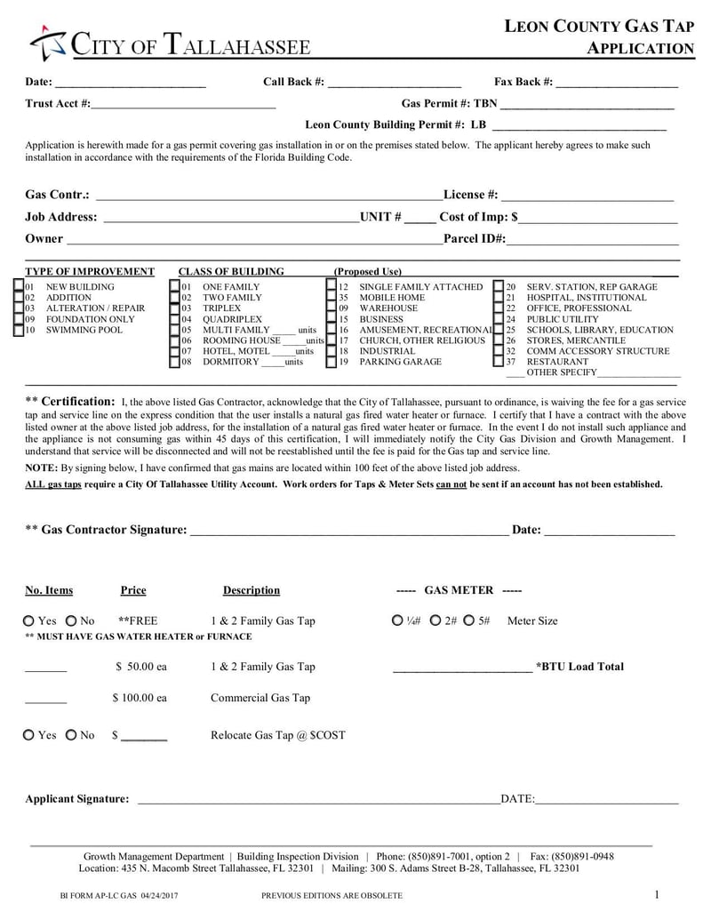 Large thumbnail of Gas Tap - Apr 2017