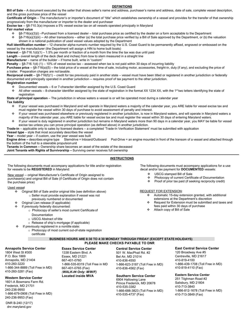 Large thumbnail of Form DNR B-240 (2017)