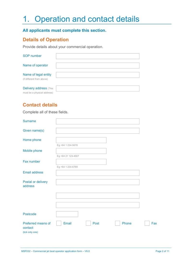 Large thumbnail of Commercial Jet Boat Operator Application Form - Jul 2021