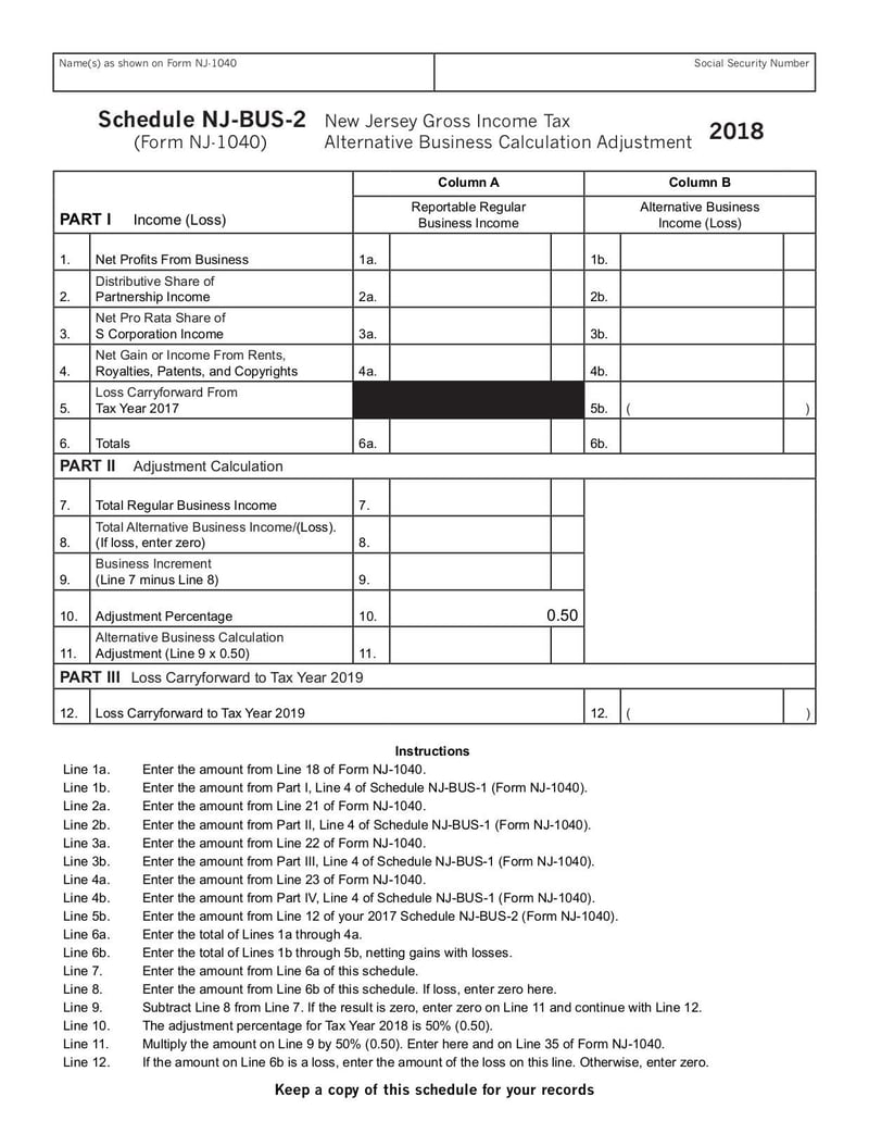 Large thumbnail of Schedule NJ-COJ - Jan 2019