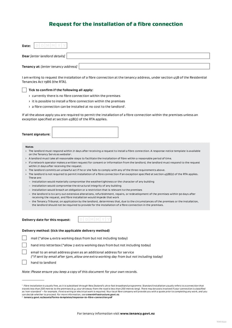 Large thumbnail of Request for Fibre Connection - Dec 2021