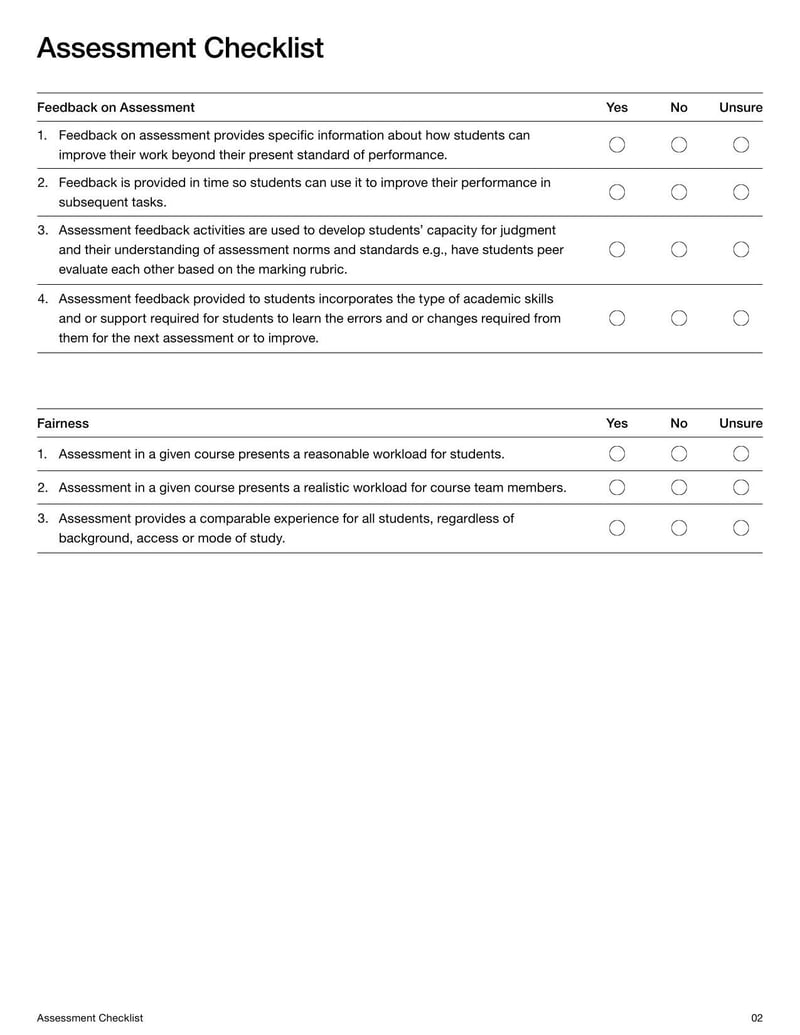 Large thumbnail of Assessment Checklist Template