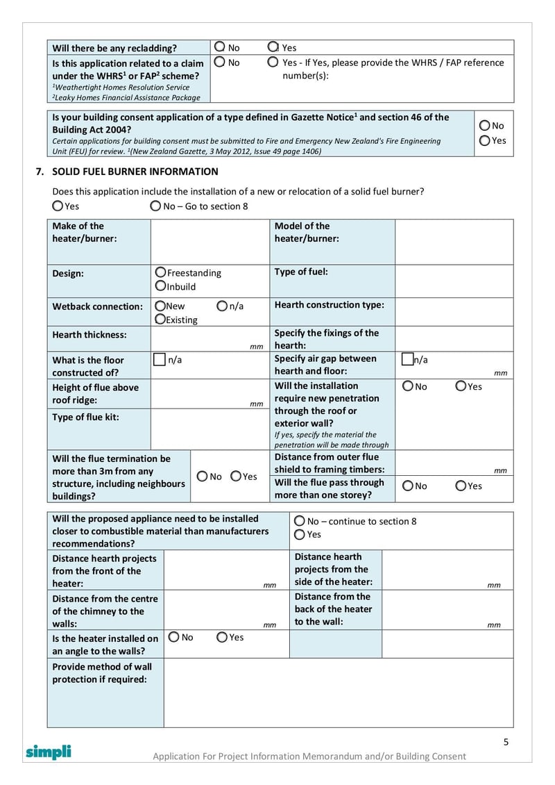Large thumbnail of Building Consent Application Form 2 - Nov 2022