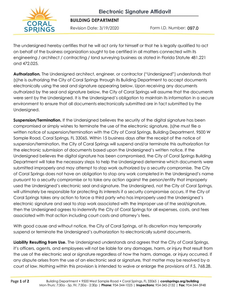 Large thumbnail of Electronic Signature Affidavit ADA - Jun 2022