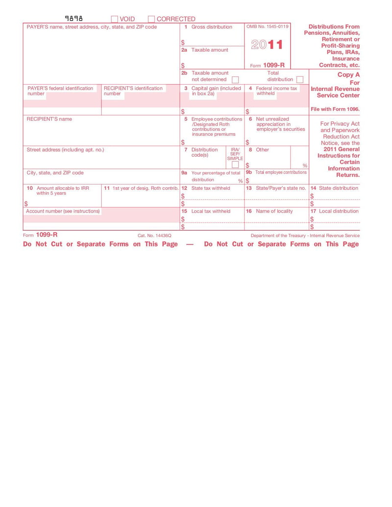 Large thumbnail of Form 1099-R - Sep 2016