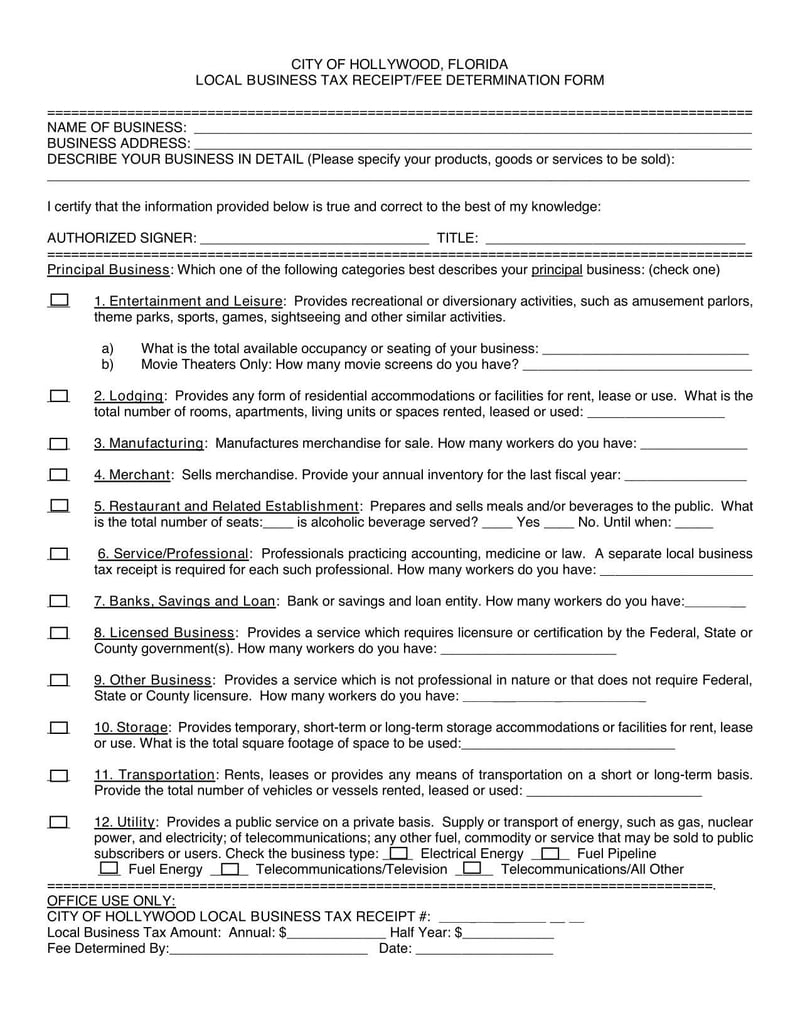 Large thumbnail of Florida Application Checklist for Business Operating From a Commercial Location