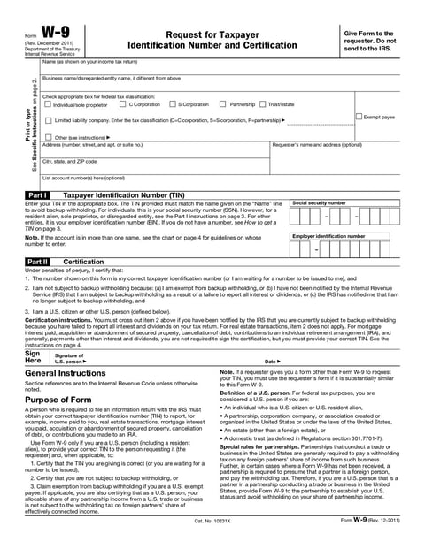 Form W9 - Oct 2011 - page 3