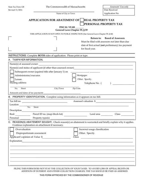 State Tax Form 128 - Nov 2016 - page 12