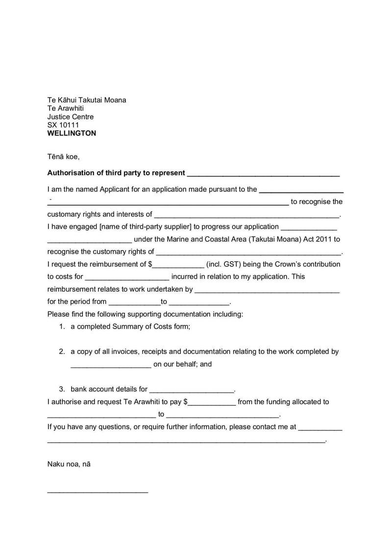 3rd Party Authorisation Letter Template Fill and sign online with Lumin