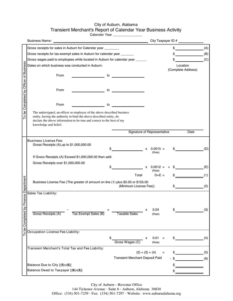 Large thumbnail of Transient Merchant Information Sheet - Aug 2015