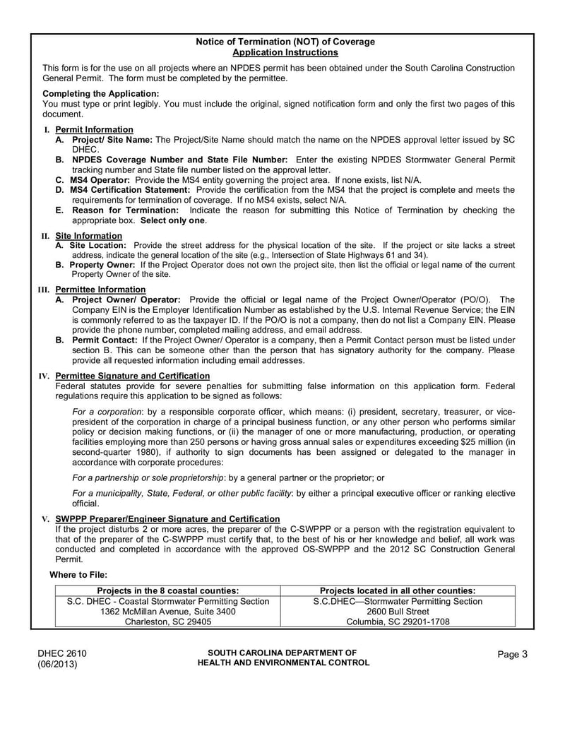 Large thumbnail of NOT-Form SW NPDES - May 2013