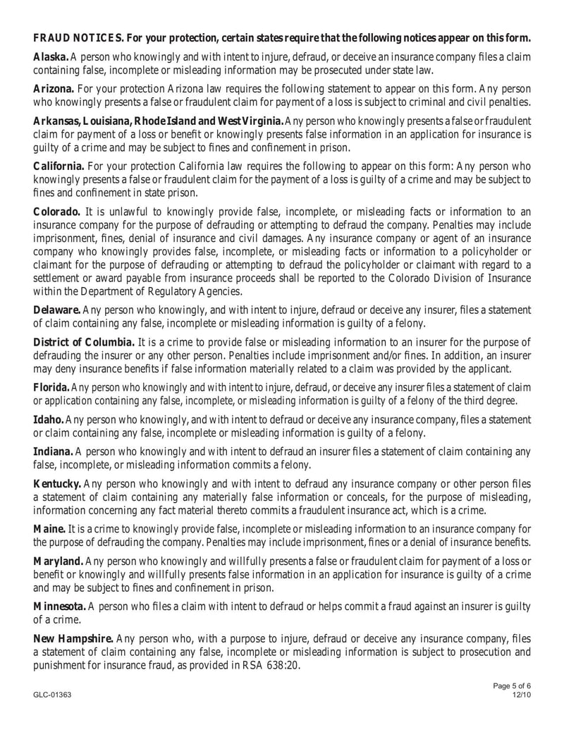 Large thumbnail of Form GLC-01363 - Jul 2013