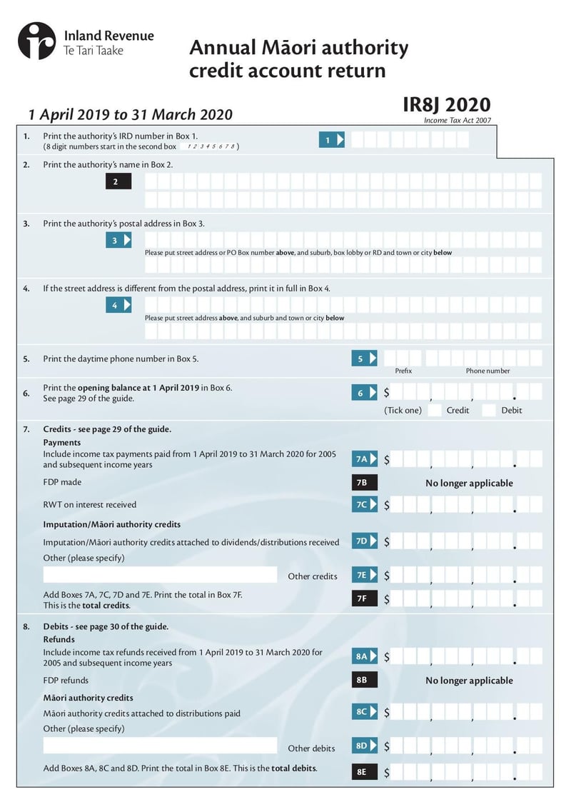 Large thumbnail of Form IR8J - Mar 2020