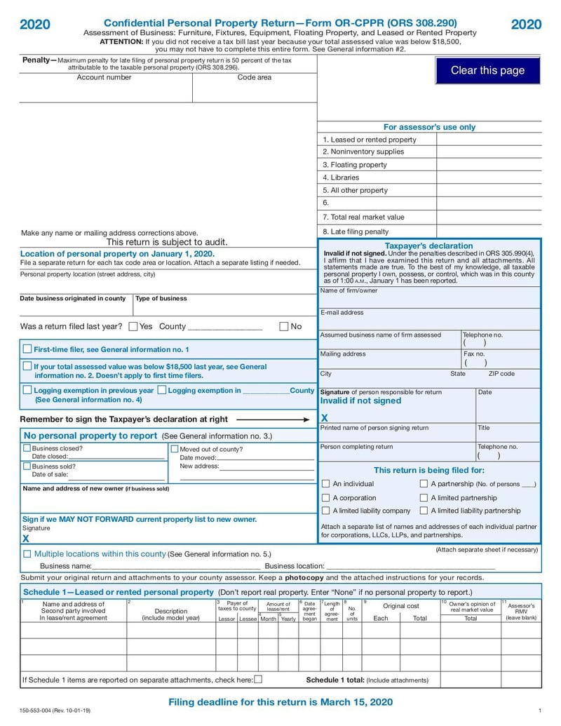 Large thumbnail of Form or CPPR - Mar 2020