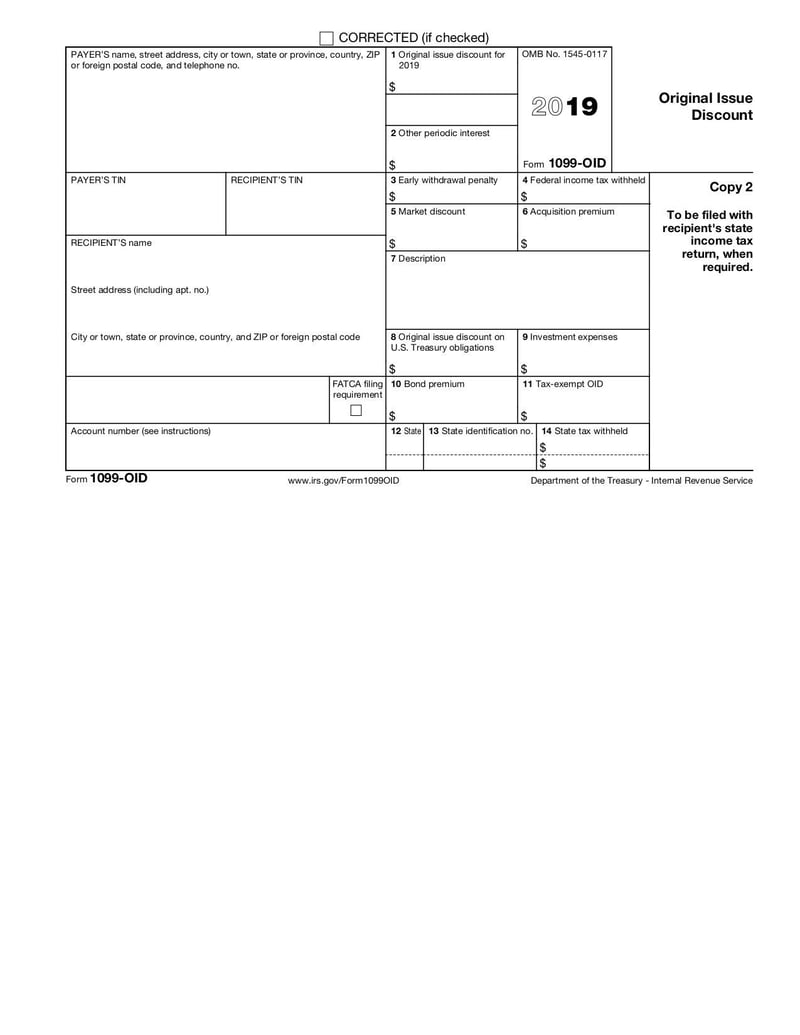 Large thumbnail of Form 1099-OID - Sep 2018