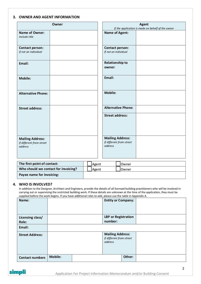 Large thumbnail of Building Consent Application Form 2 - Nov 2022