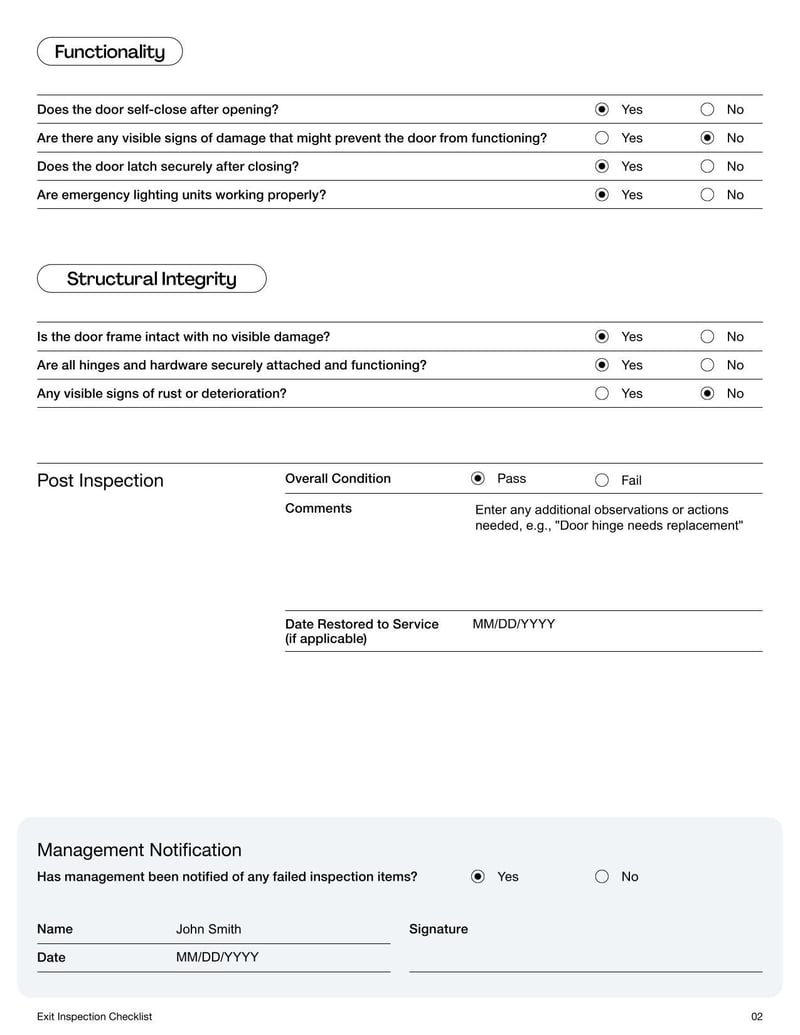 Exit Inspection Checklist For New Zealand for landlords and tenants to assess property condition upon move-out