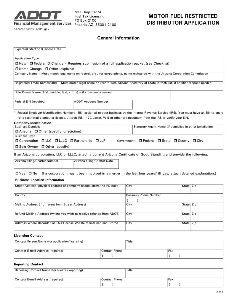 Large thumbnail of Motor Fuel Restricted Distributor Application - Jul 2015