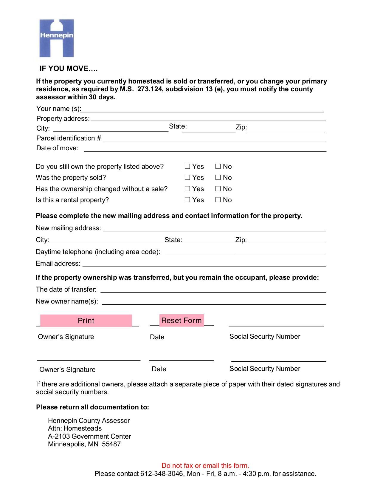 Notice of Move Form Fill and sign online with Lumin