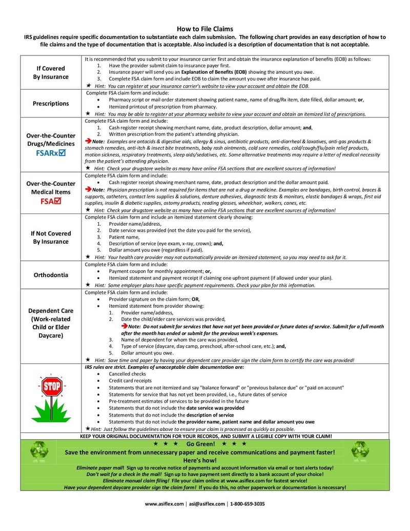 Large thumbnail of FSA Claim Form - Jul 2015