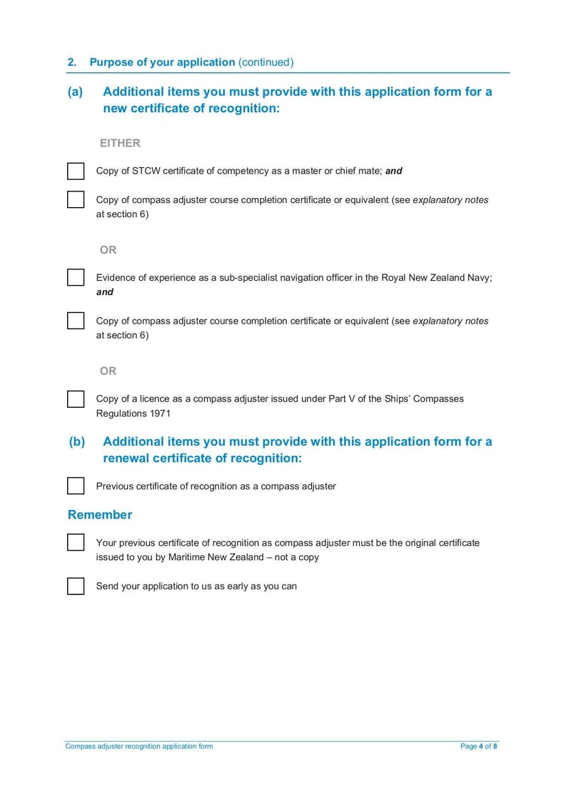 Large thumbnail of Compass Adjuster Application Form - Aug 2020