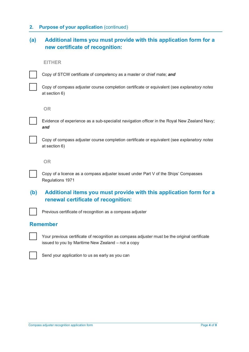 Thumbnail of Compass Adjuster Application Form - Aug 2020 - page 3