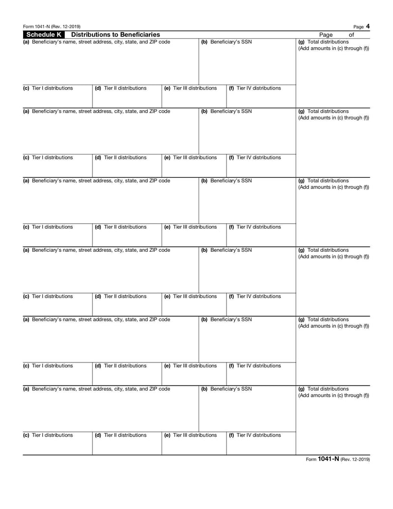 Large thumbnail of Form 1041-N - Dec 2019