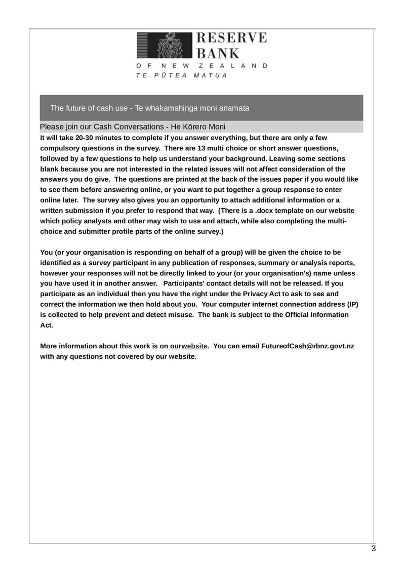 Large thumbnail of Future of Cash Feedback Form - Aug 2019