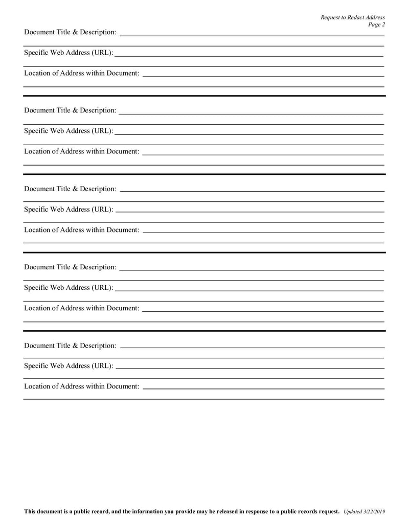 Large thumbnail of Request to Redact Address - Mar 2019