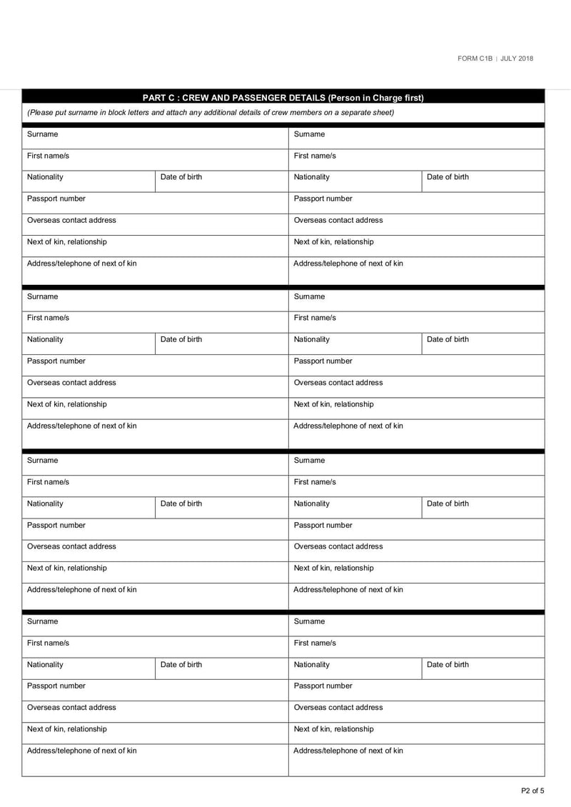 Large thumbnail of Form C1B - Jul 2018