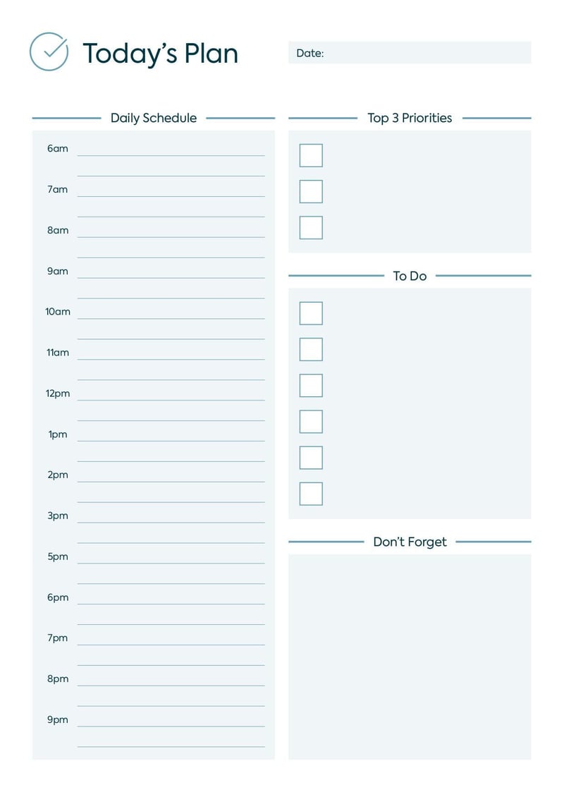 Large thumbnail of Daily Planner Template