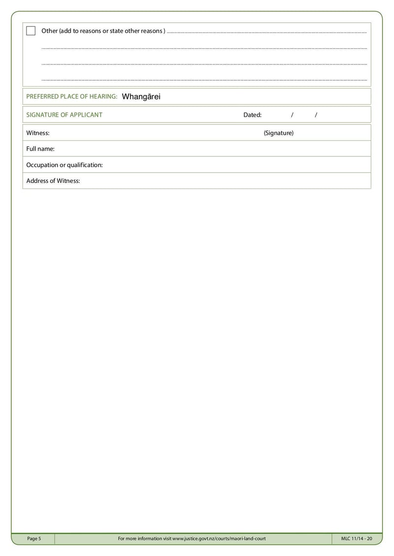 Large thumbnail of MLC Form 30 Application for Vesting Order - Oct 2015