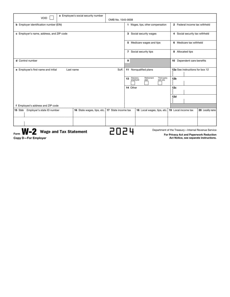 Form W-2 (2025) | Fill and sign with Lumin