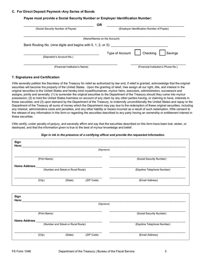 Large thumbnail of FS Form 1048 - Jul 2020