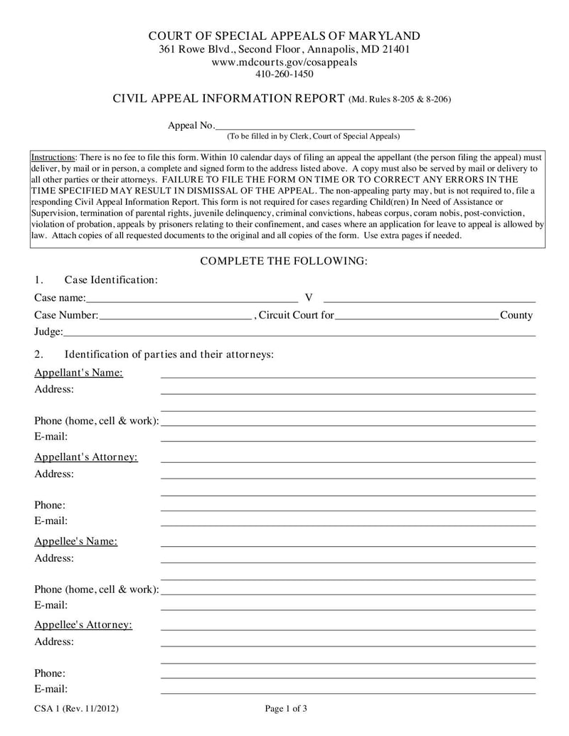 Large thumbnail of Form ACM-001 - Nov 2012