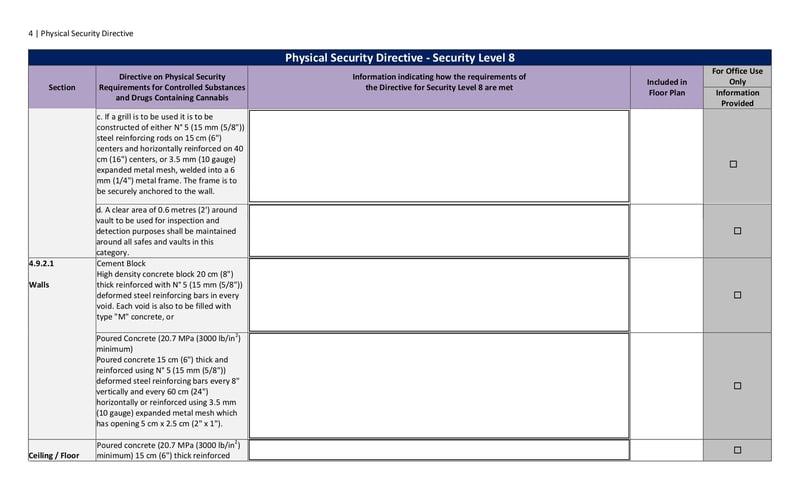 Large thumbnail of Physical Security Directive - Security Level 8 - Aug 2021