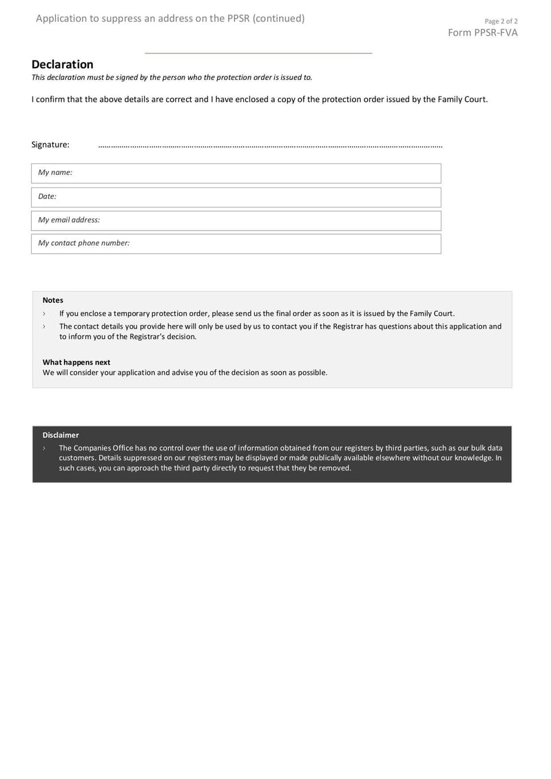 Large thumbnail of Form PPSR-FVA - Mar 2021