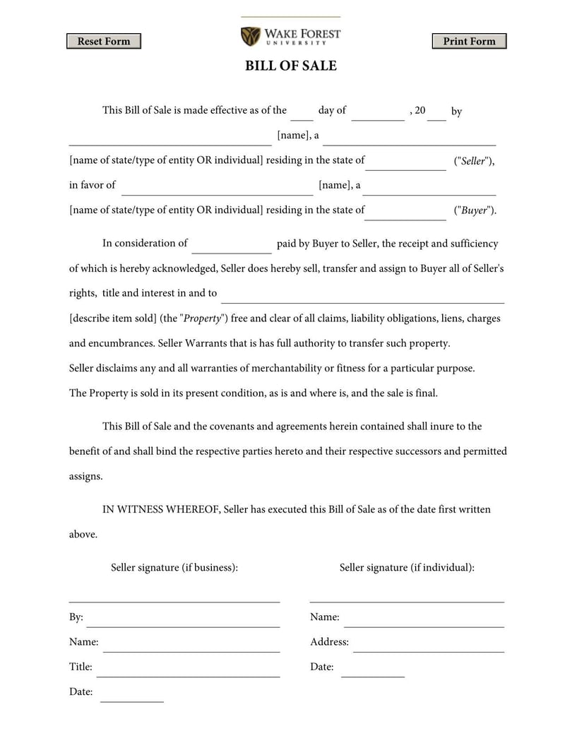 Large thumbnail of Bill of Sale