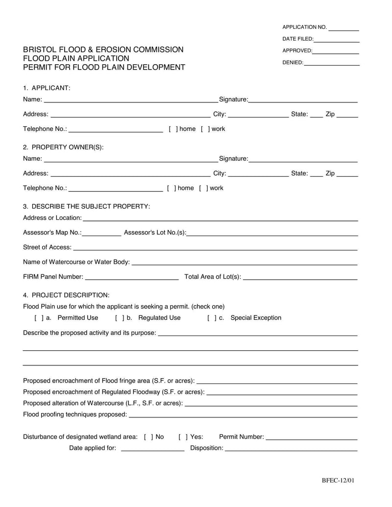 Large thumbnail of Connecticut Flood Plain Application