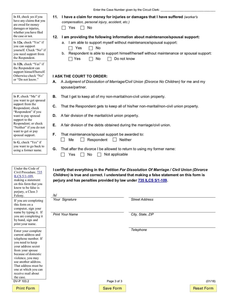 Large thumbnail of Form DV-P 103.2 - Jan 2018